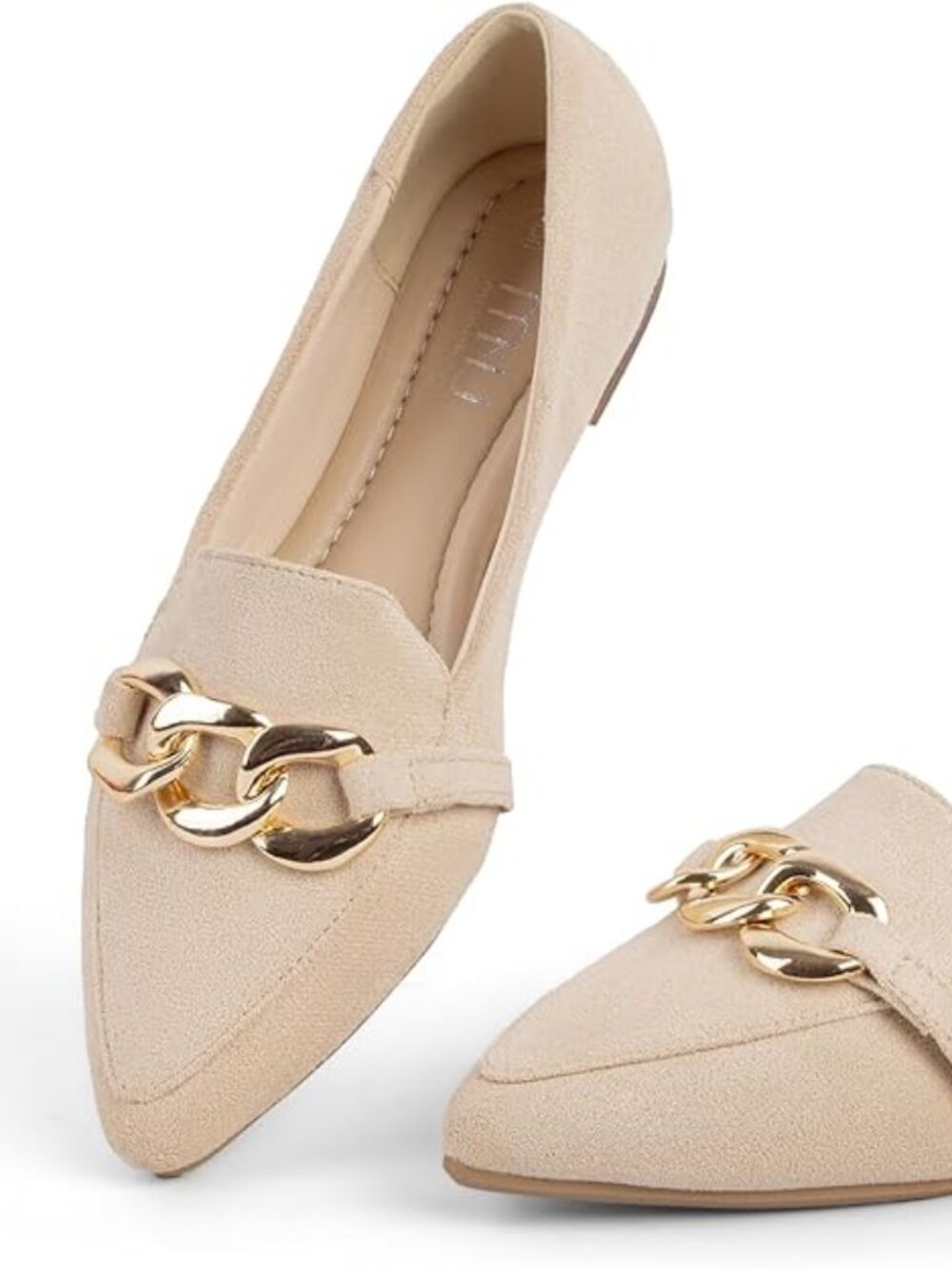 Women's Fashion Loafers - Beige - Size 11